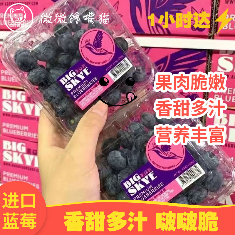 云南蓝莓125g一盒（14mm-17mm）优瑞卡云南省万宁市