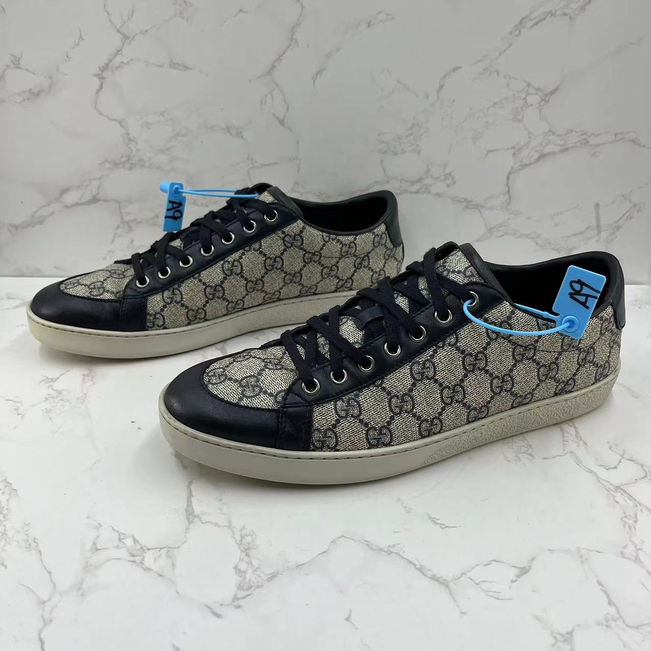 [聚星折扣]GUCCI/古驰二手男士棕色满印老花休闲时尚潮流板鞋42码
