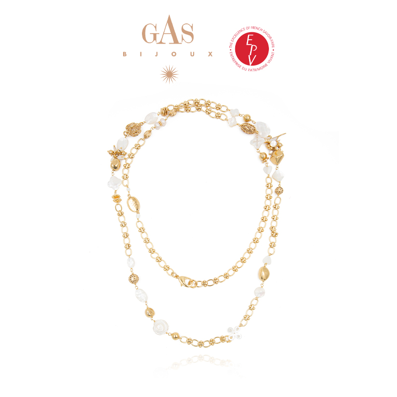 AZLOOK【法国进口】GAS BIJOUX珈思旅行家系列玫瑰项链轻奢高级氛围