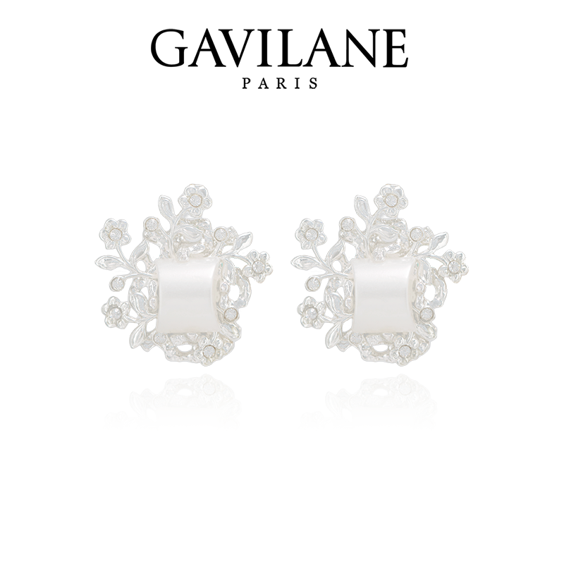 铜合金耳饰 AZLOOK 耳环【法国进口】GAVILANE Silver 女神的耳环