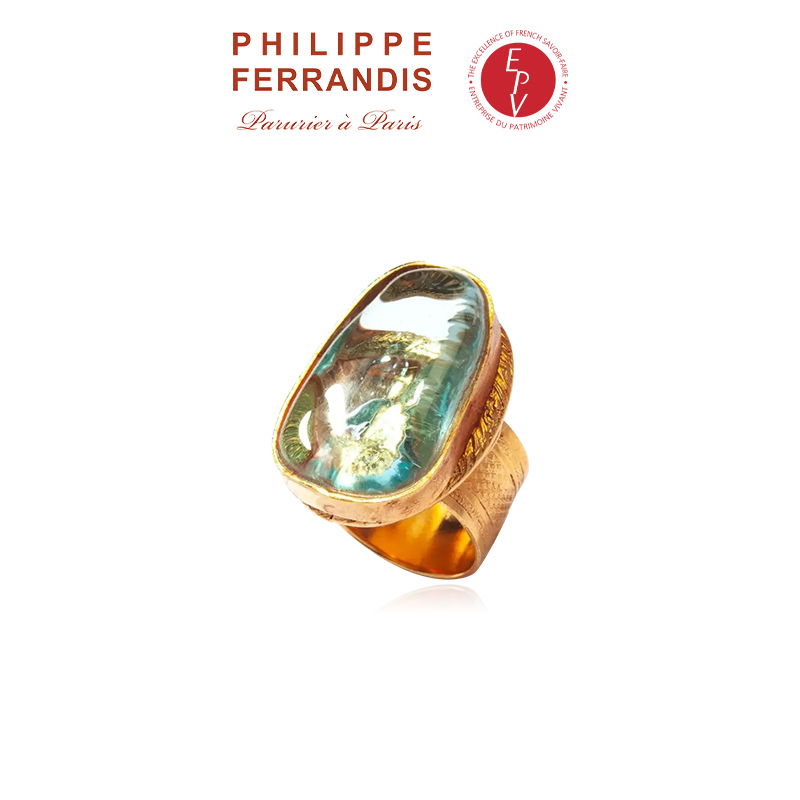 AZLOOK【法国进口】菲昂迪斯琉璃天虹系列戒指气质复古高颜值氛围感