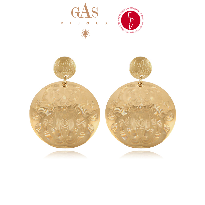 AZLOOK 铜合金耳饰 AZLOOK【法国进口】GAS BIJOUX珈思LOVE系列DIVA