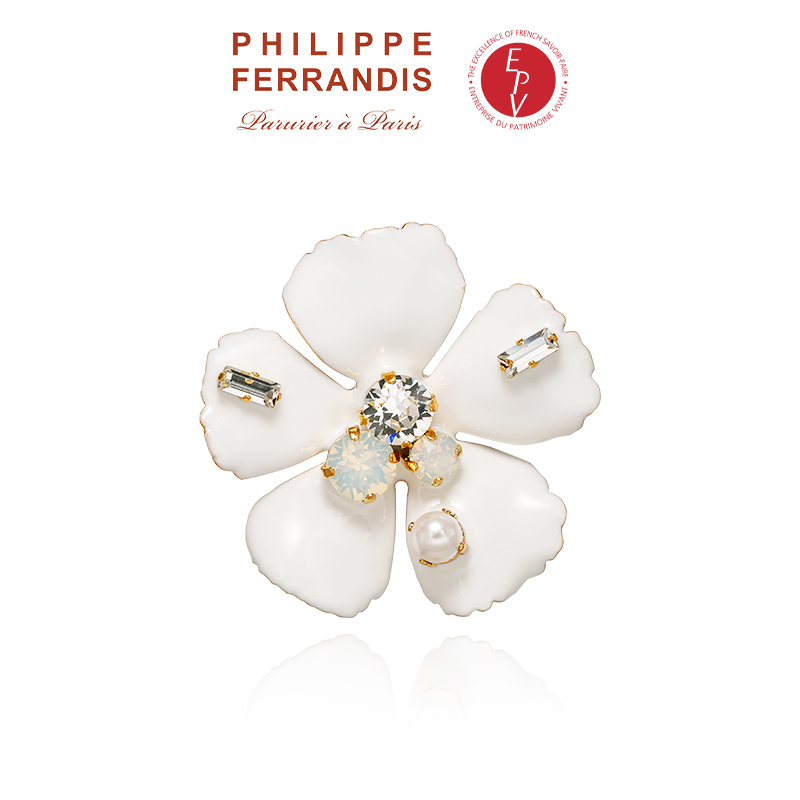 AZLOOK【法国进口】菲昂迪斯繁樱绮梦白茶珍藏系列胸针明星同款气质