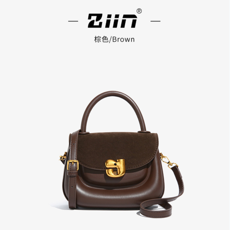 （21*7*15）新款高品质时尚女士单肩腋下包-Z57棕色