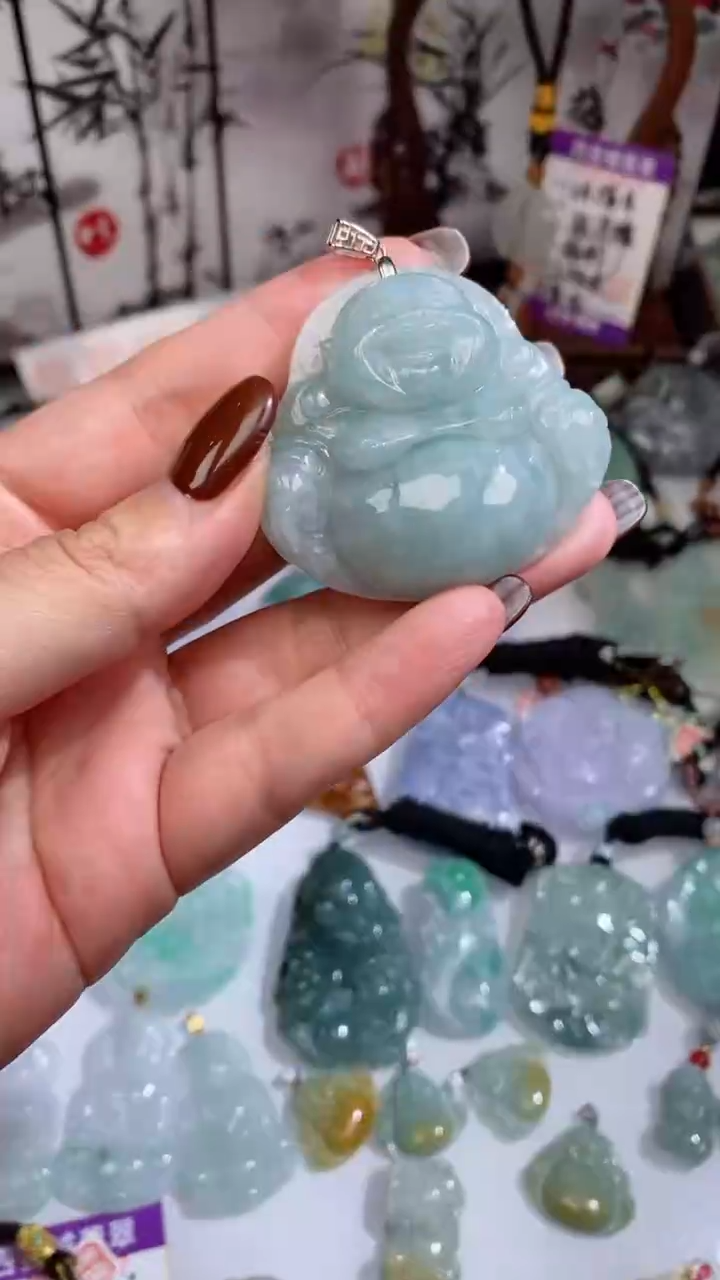 【闪购商品】翡翠颈饰银S925镶嵌吊坠多样性发一件