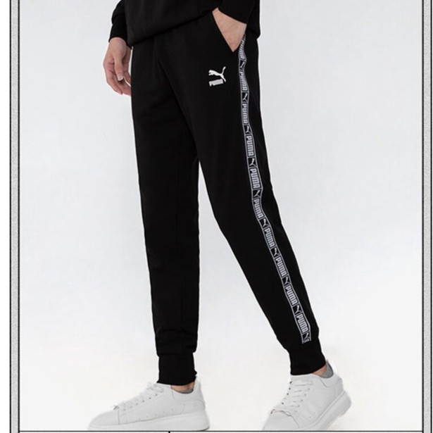 Puma/彪马秋季裤子新款男女百搭潮流运动裤训练针织长裤534583-01