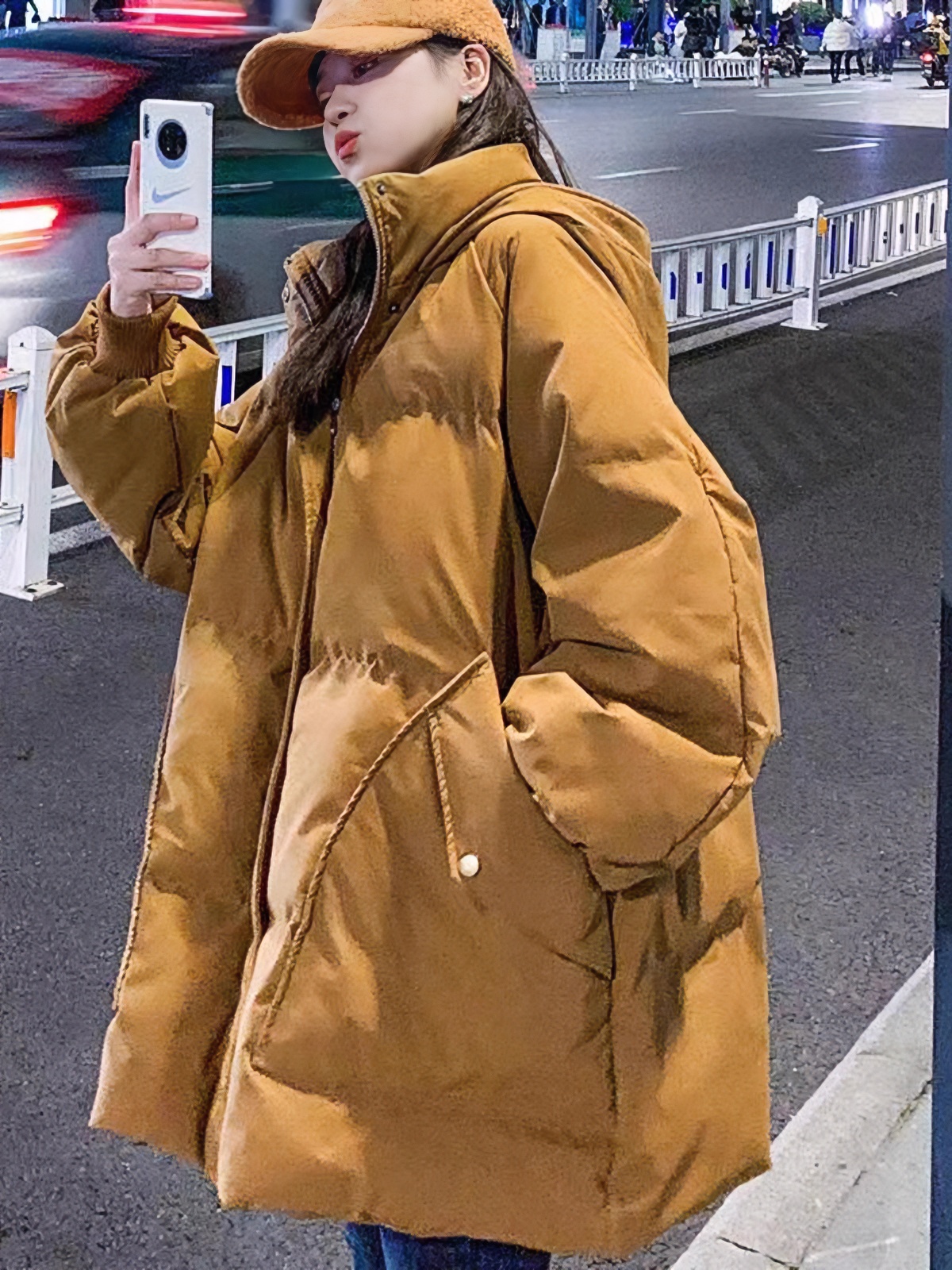 孕妇装羽绒服2023年冬季新款中长款韩版宽松加厚棉衣棉袄孕妇外套
