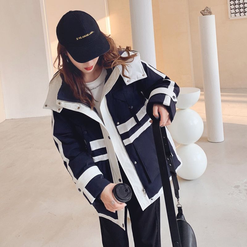波司豋反季清仓白鸭绒羽绒服女2023年新款韩版爆款派克服加厚冬季