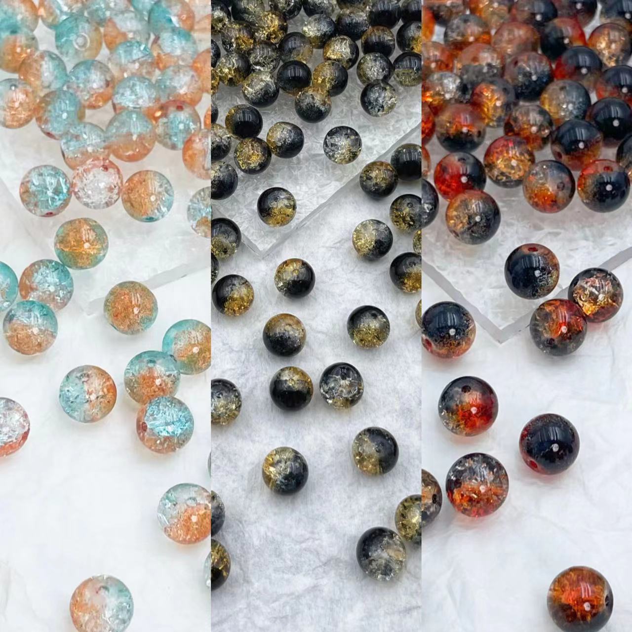 手工DIY晶晶琉璃珠  琉璃配件