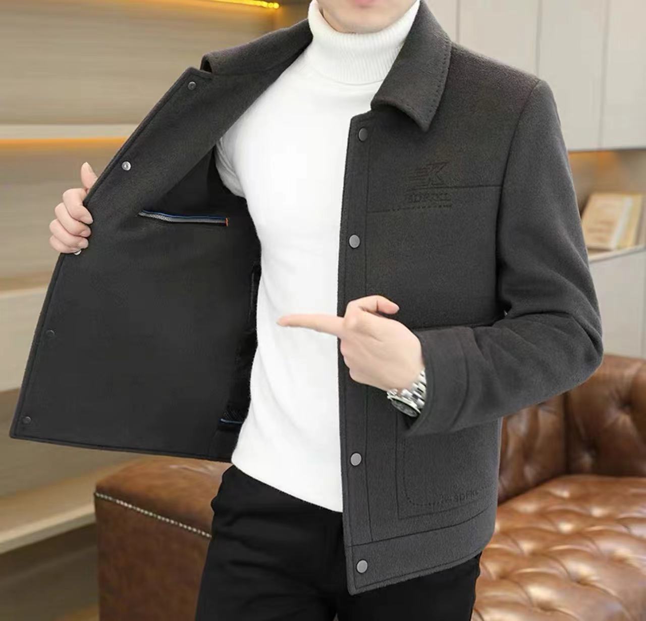 男士休闲断码夹克HJG201-400