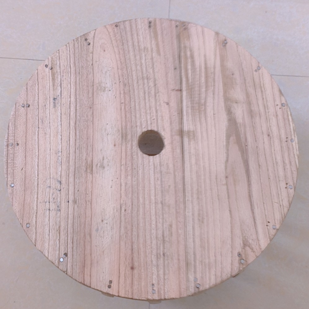 圆形加大40口径花篮模具 实木木质模具