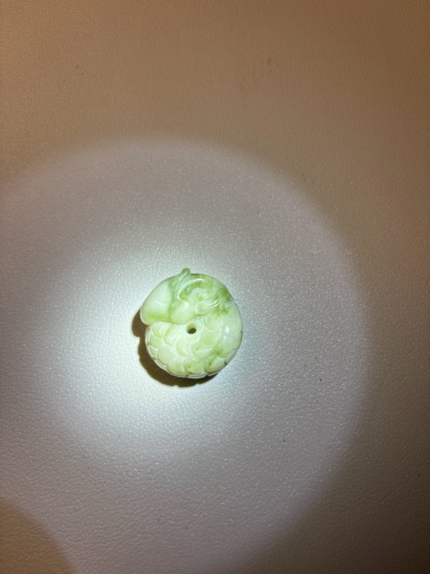 岫岩玉龙宝宝平安扣挂件