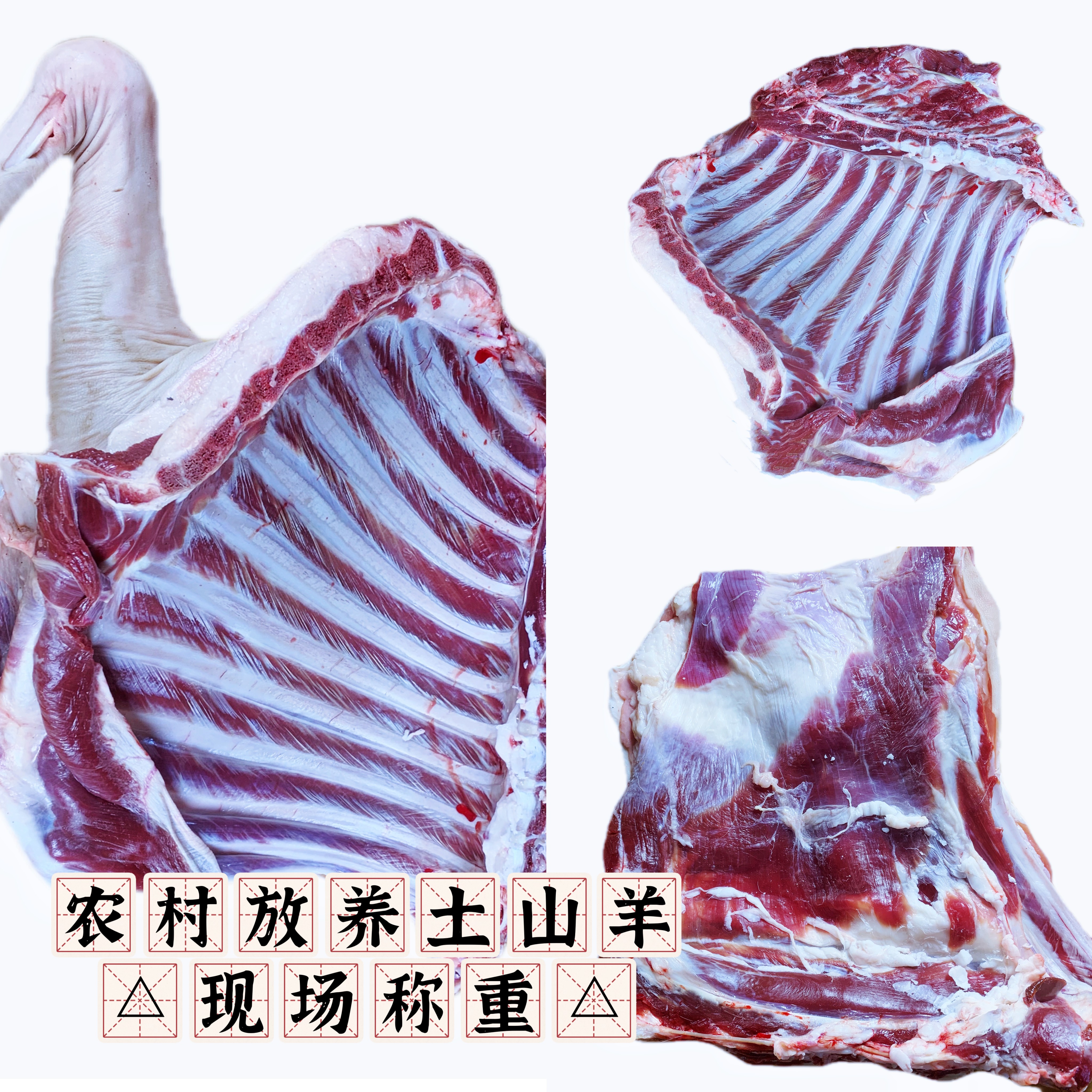 新鲜土羊肉（现场称重、现场分割、分割不退、谨慎购买）