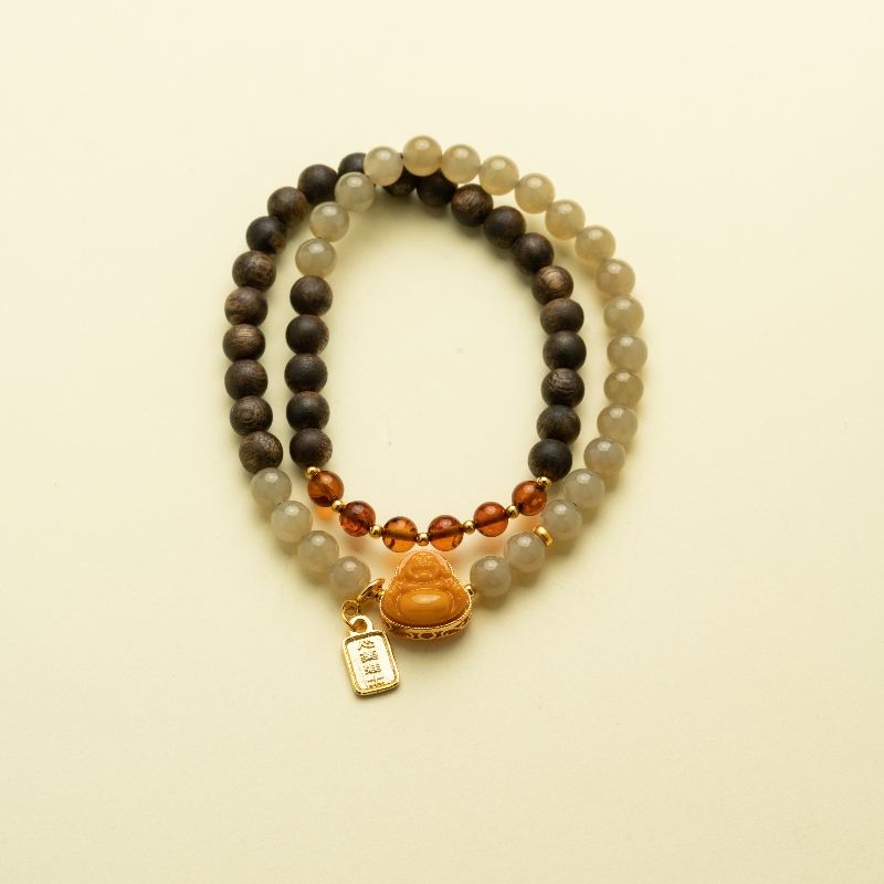 【屿光】奇楠沉香0.6双圈手串