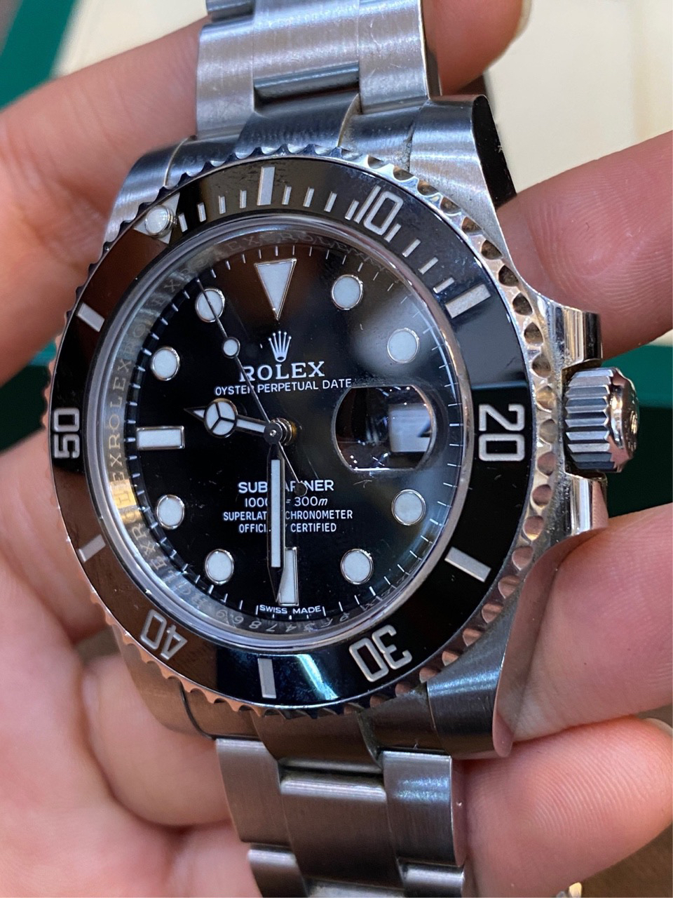 95新 劳力士 17年全套黑水鬼/40大盘/3135机芯/