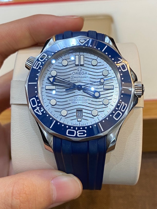99新 Omega/欧米茄 海马300灰盘/胶带/2019全套/专柜46000