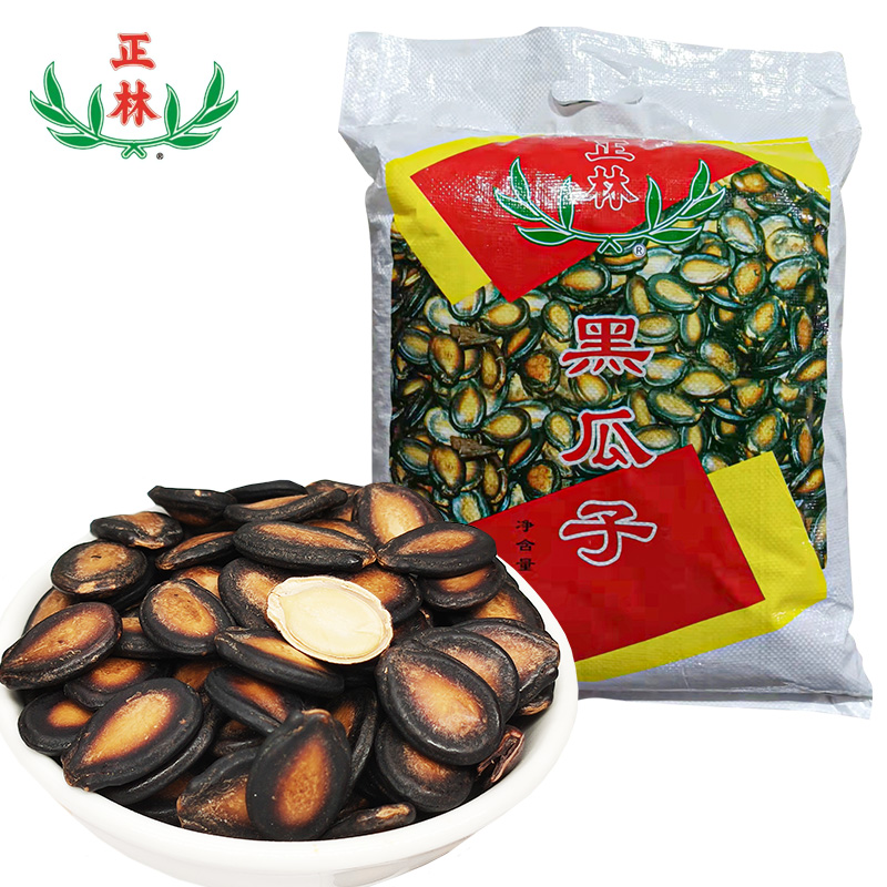 正林1.5A黑瓜子2.5kg/袋正宗散装五香甘草西瓜子炒货特产批发年货