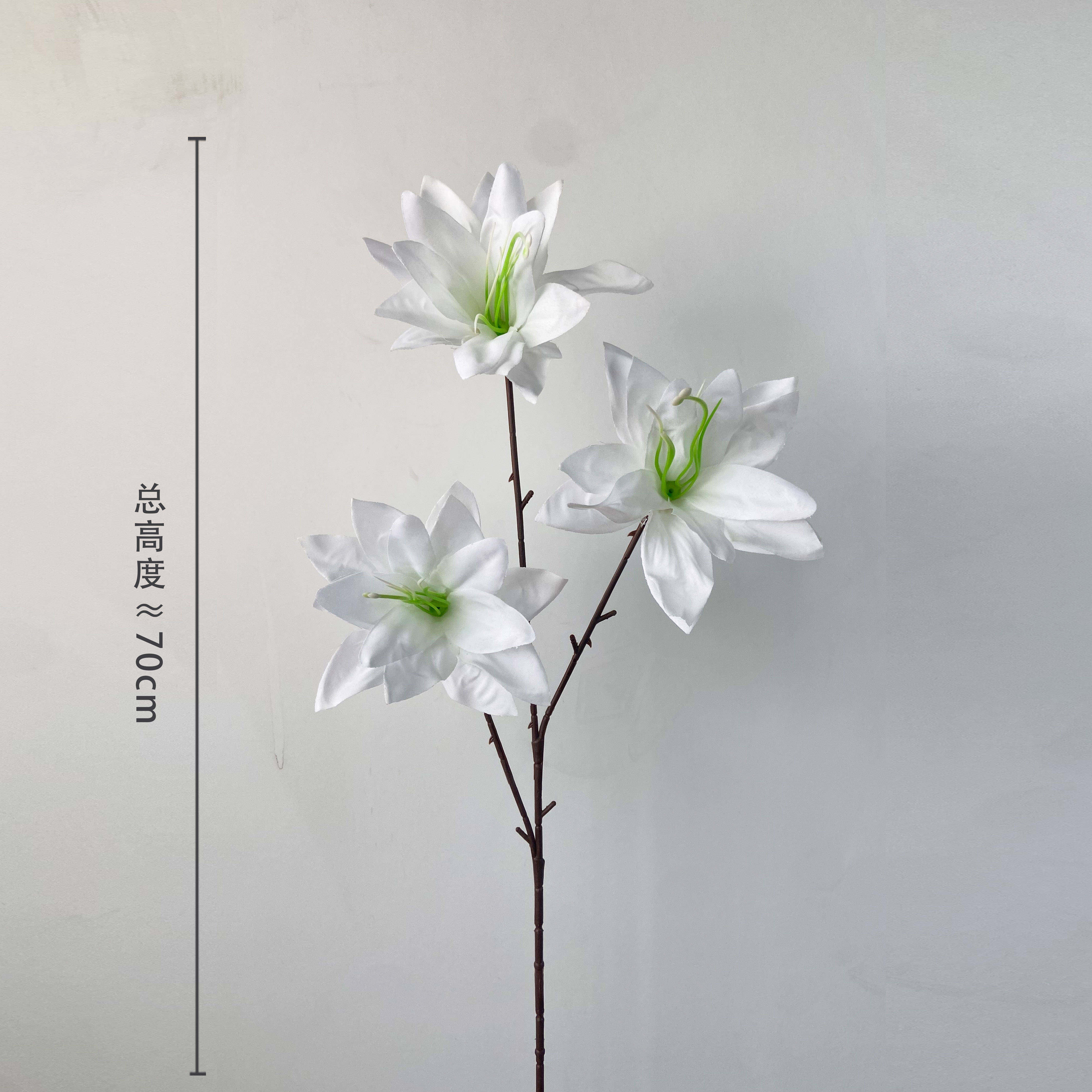 新款仿真花—高级感逼真小百合手工白色粉色红色婚庆家居花卉客厅