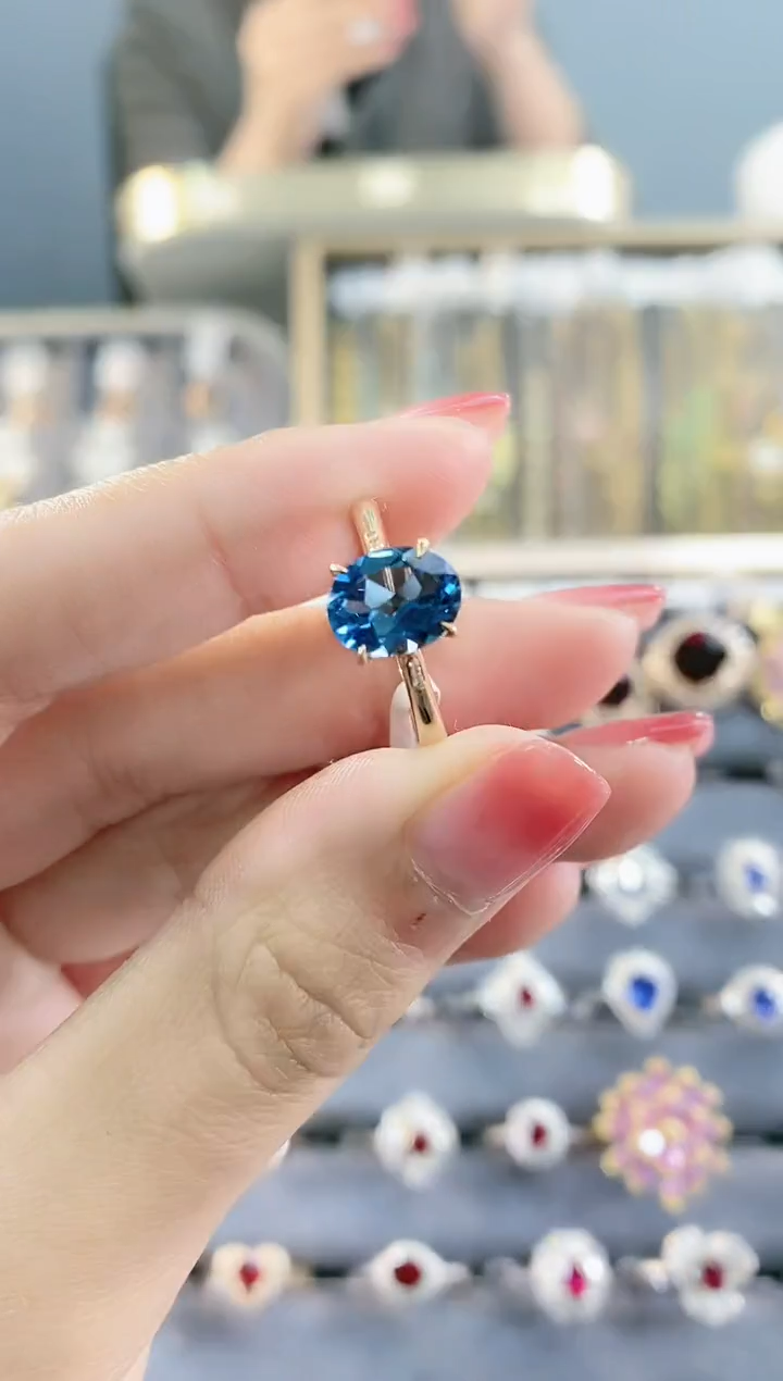 【闪购商品】托帕石戒指18K金镶嵌.