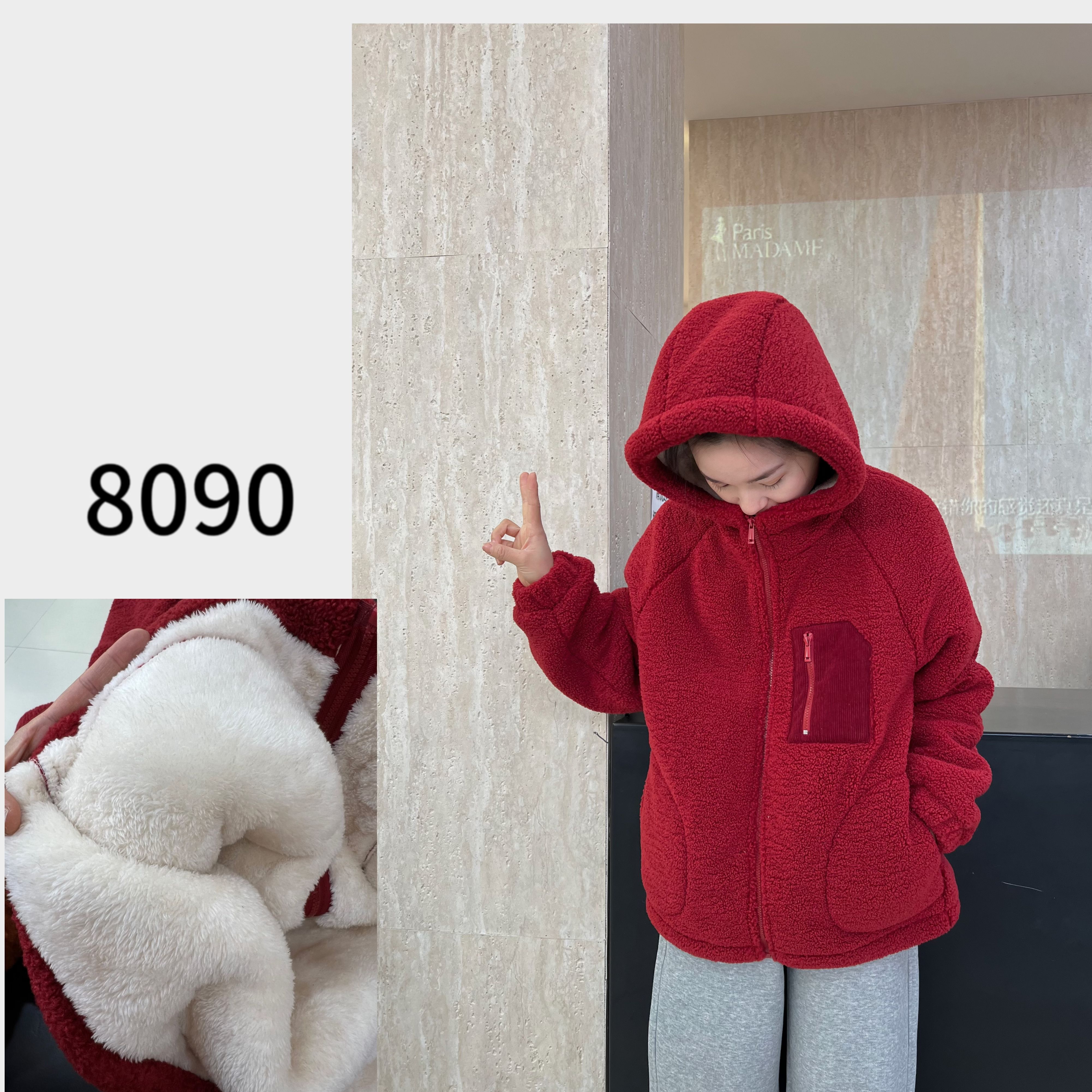 怕冷必入【8090暖居】小火炉连帽外套冬款三层加厚棉衣休闲NJ-24238