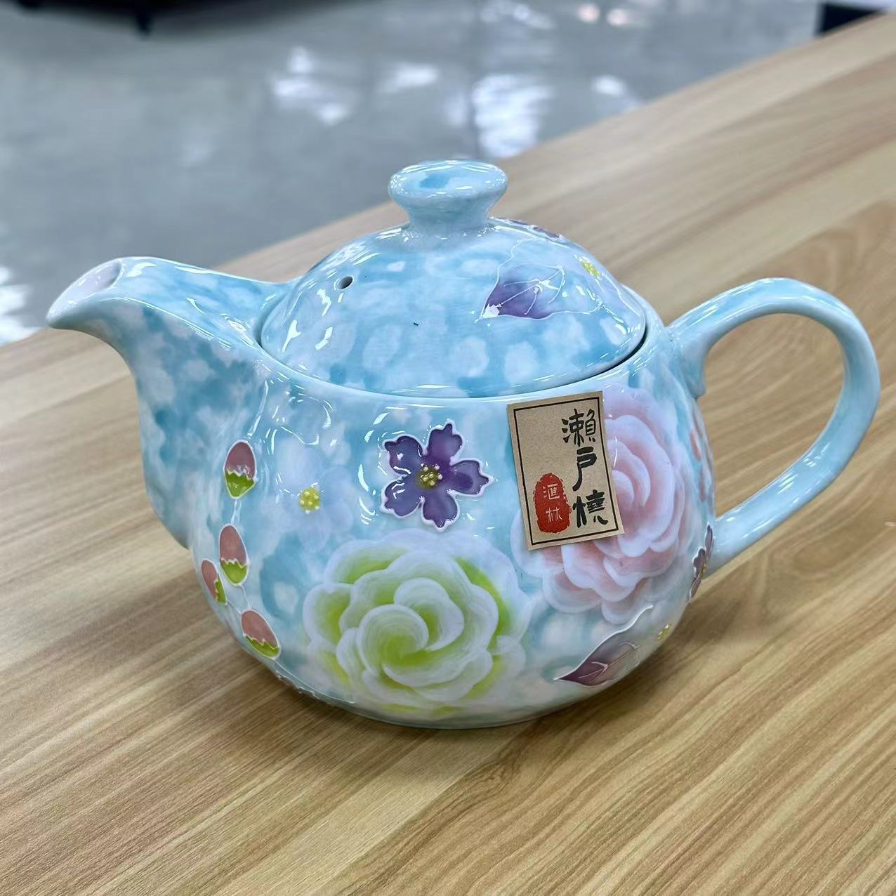 濑户烧 玫瑰之恋茶壶一个装