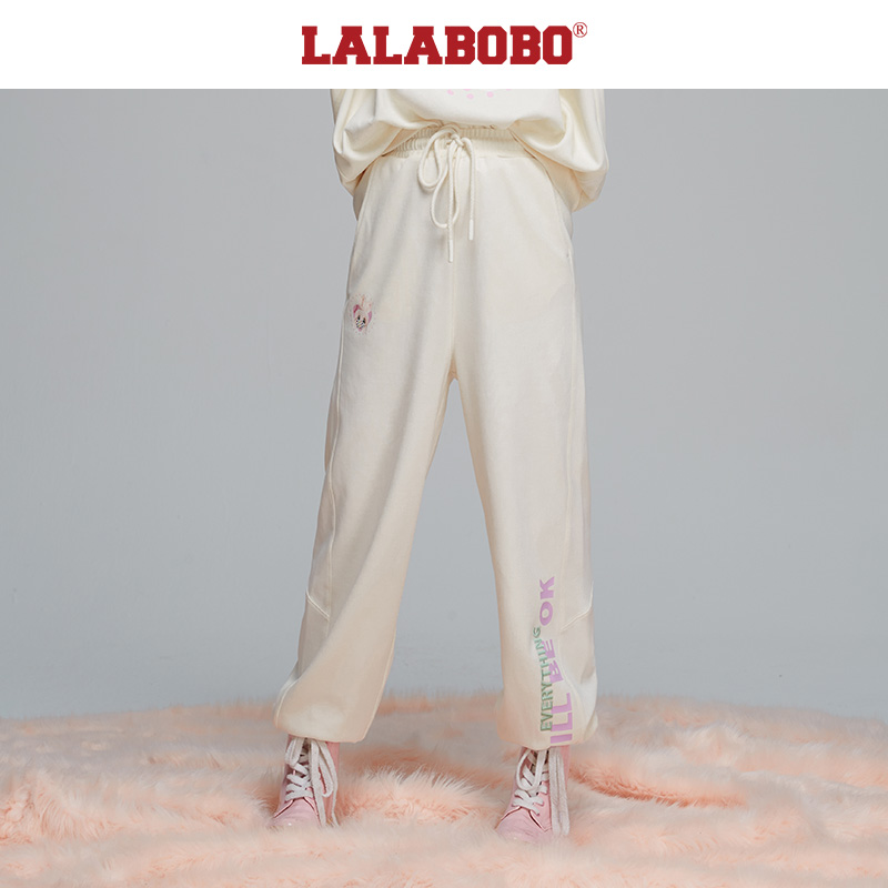 武汉(微瑕不退不换）秋新款春季时尚原创宽松休闲裤女|L21E-WXZC23