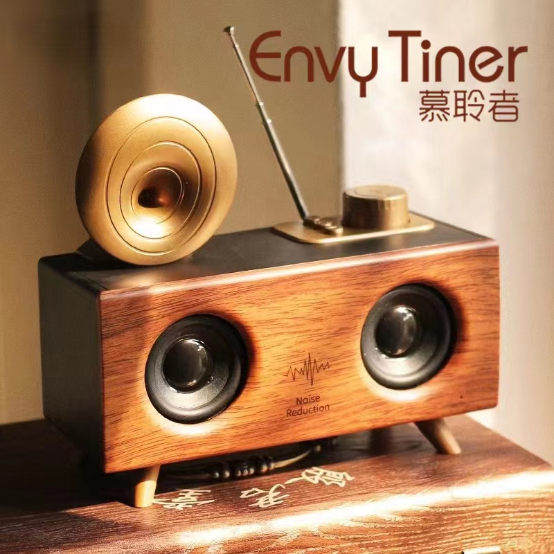 蓝牙低音炮迷你重低音音响低音炮音响复古插卡蓝牙音响无线内存卡