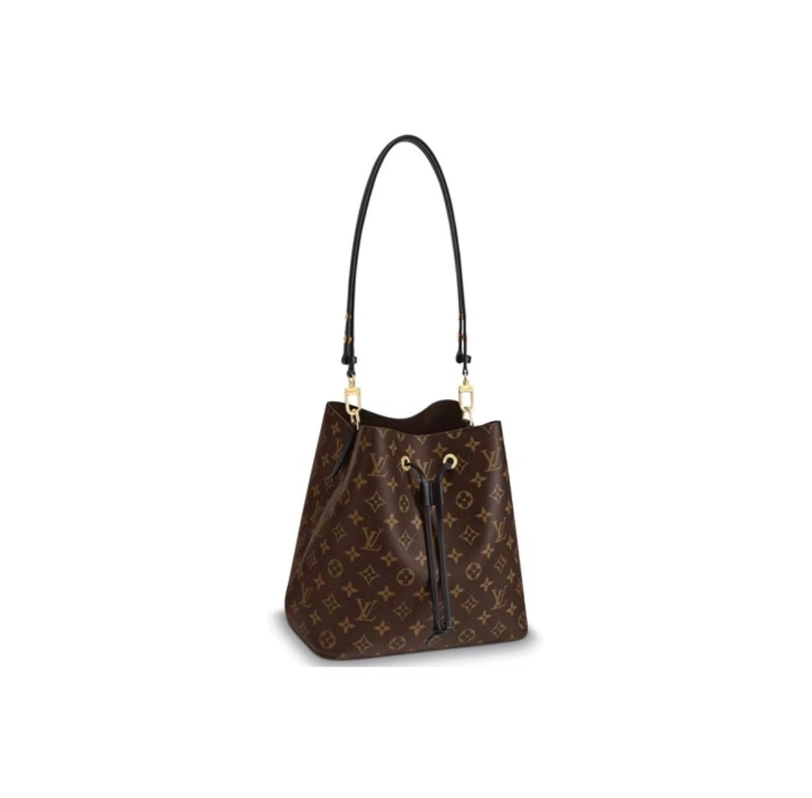 99新 LouisVuitton/路易威登 【胖虎专属】老花NEONOE黑色水桶包
