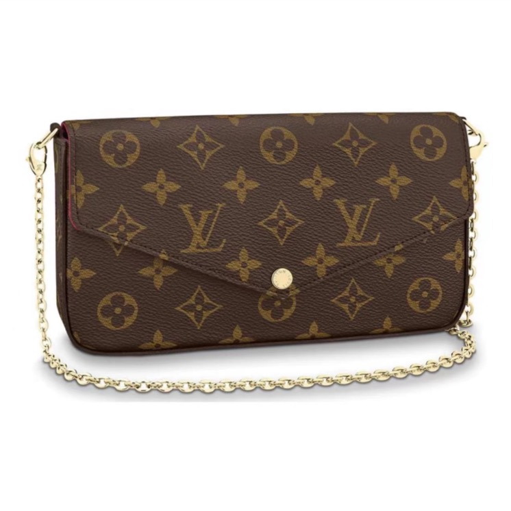 99新 LouisVuitton/路易威登 【pp专属】老花三合一链条包
