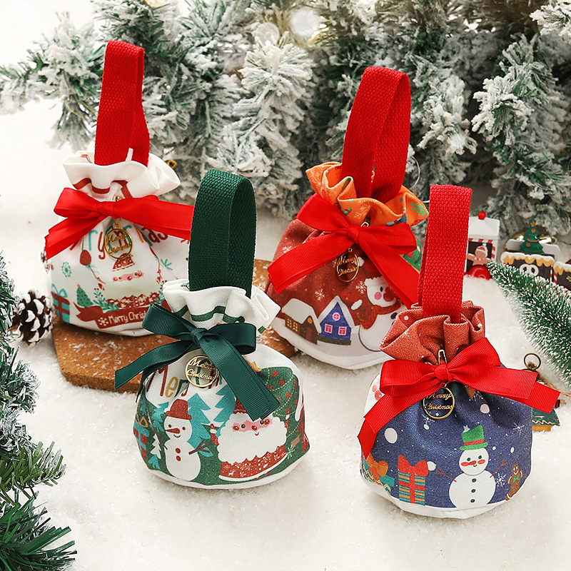 圣诞苹果袋平安夜礼物袋礼品袋子平安果包装盒子儿童装饰礼盒糖果