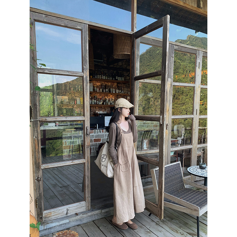 ZNG SHOP（清仓款 NO退NO换)不费力松弛感背带裙_复古色系T恤