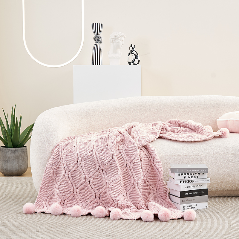 毛线小毯子毛巾被子沙发毛毯午睡毯手工针织毛毯盖被宿舍单人毛毯