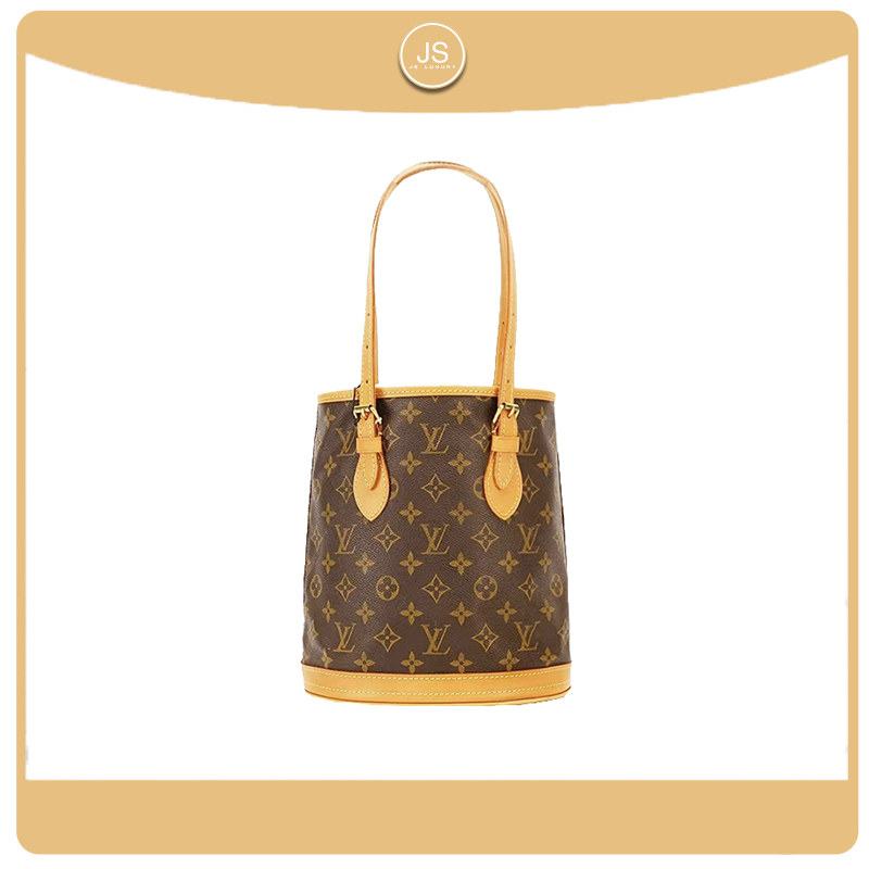 99新 LouisVuitton/路易威登 中古老花水桶包小号