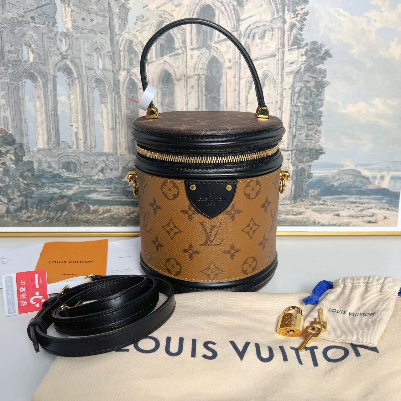 99新 LouisVuitton/路易威登 安琳LV发财桶