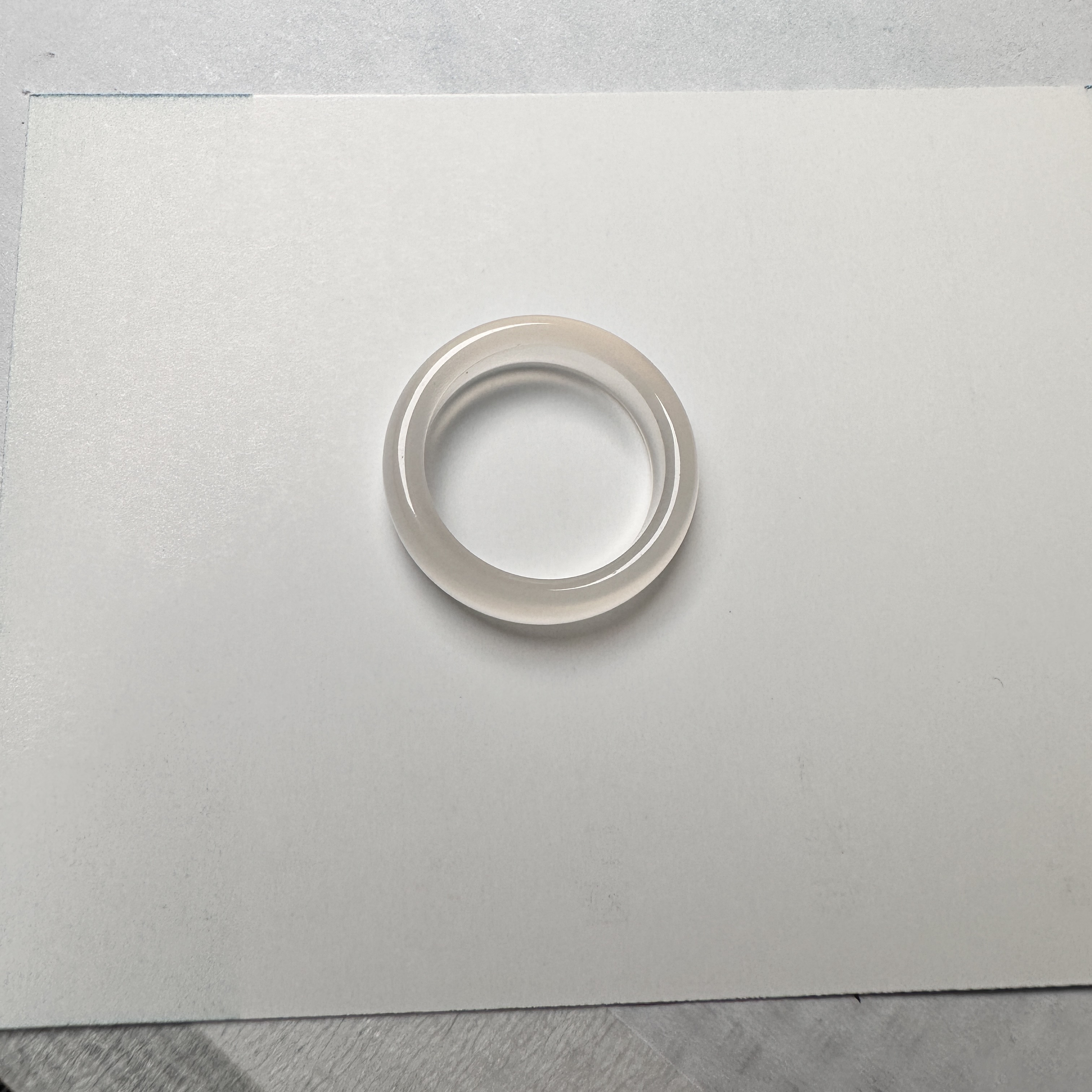 素圈天然白玛瑙粉玛瑙戒圈【运费补差专拍】（多样性发货）