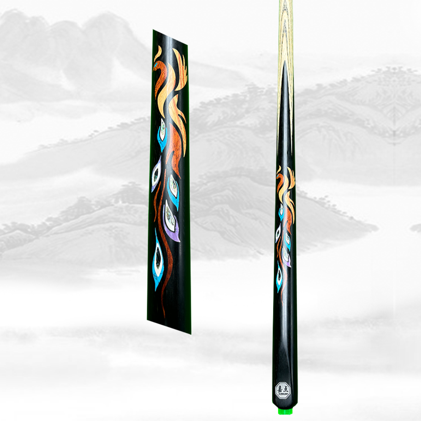 嘉点球杆-极系列-凤舞就送七件套（铝合金杆盒）