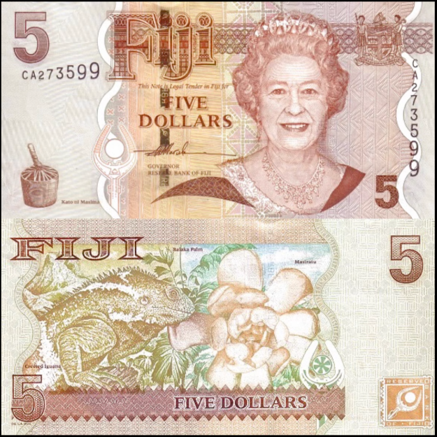 斐济5元10元20元50元100元 纸币 外国钱币 女王版