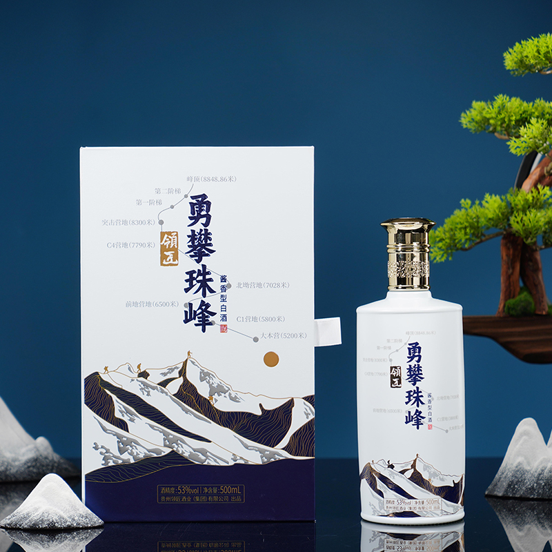 领匠酒·勇攀珠峰 大师亲酿高端礼盒送礼佳品酱香型白酒53度500ml