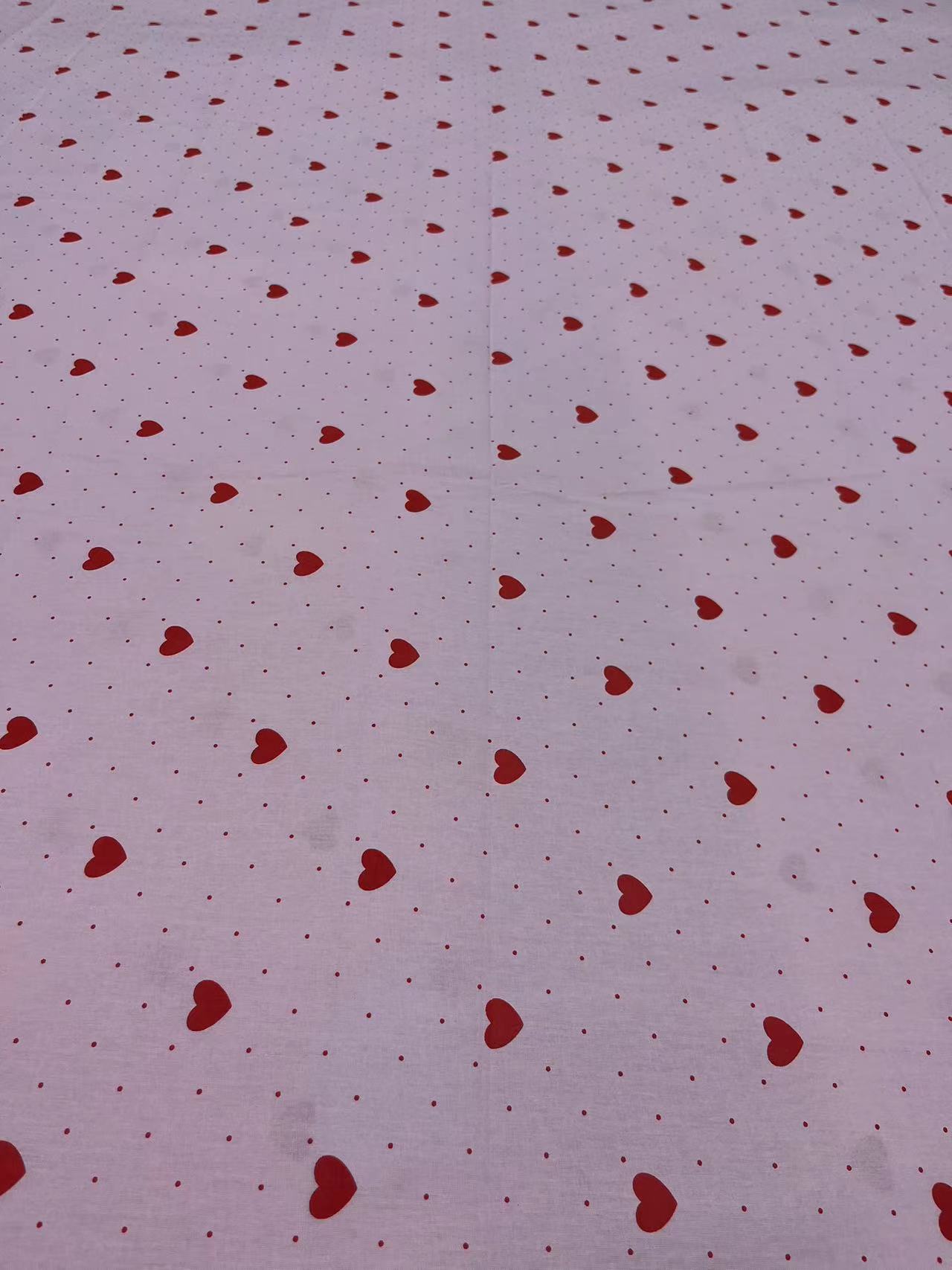 幅宽2.5米  包棉花布料【心心相连】