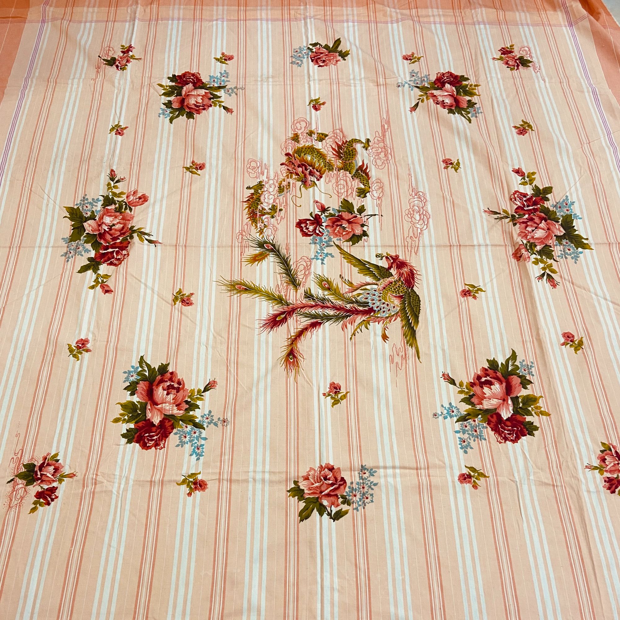 直播链接印花床单纯棉布料410-800所见即所得实物展示