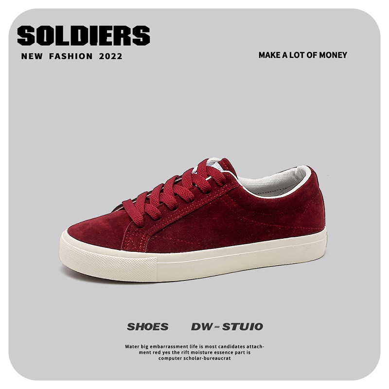 小众设计翻毛皮多色休闲运动滑板鞋冬季透气潮流百搭潮鞋男鞋批