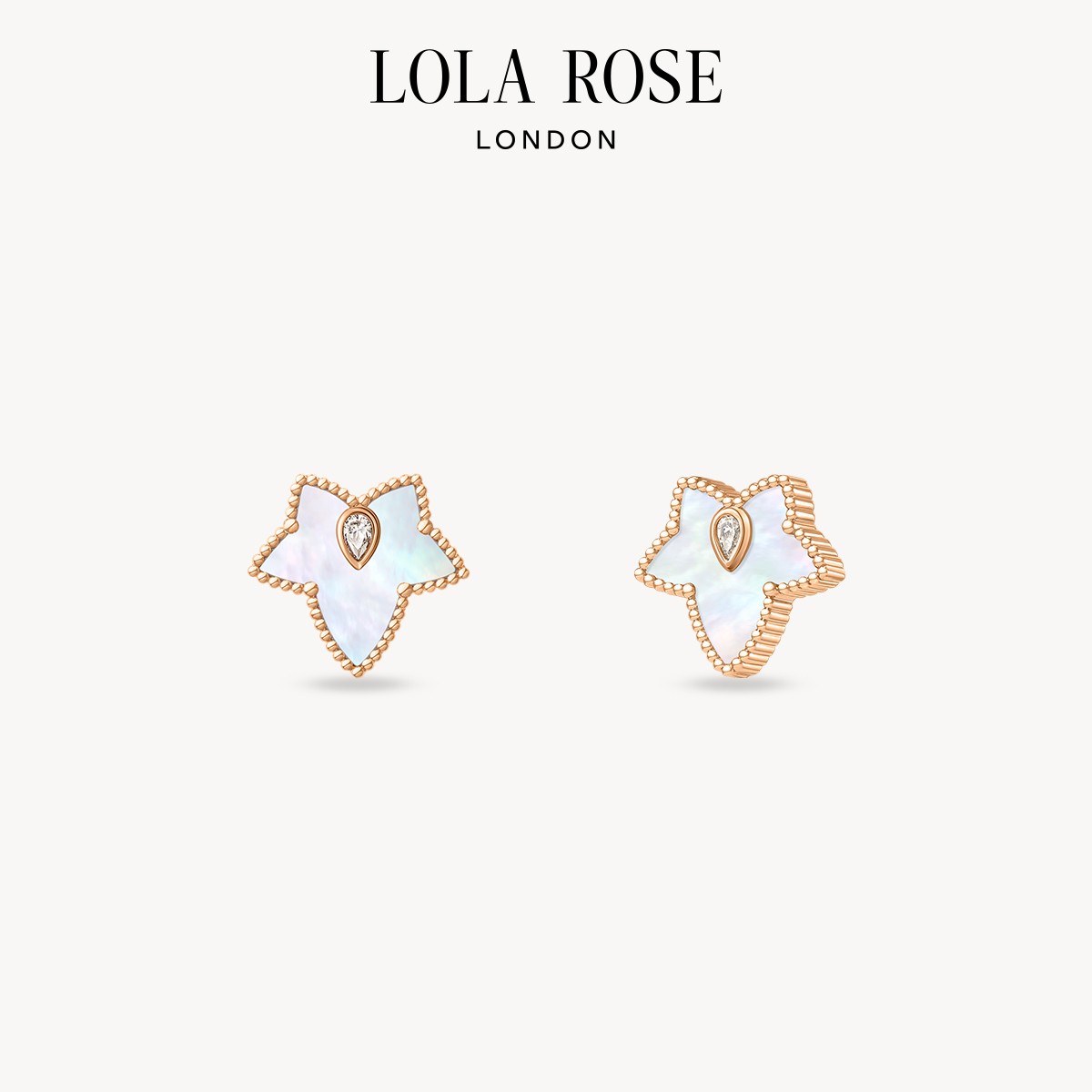 铜合金合成锆石耳饰 【甜甜专属】LolaRose罗拉玫瑰常青藤耳钉