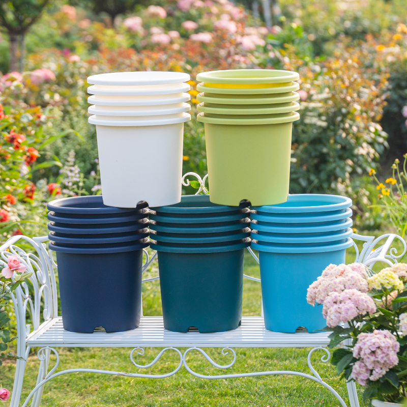 【LANGROSA】10号透气花盆透气透水防烂根植物通用花盆