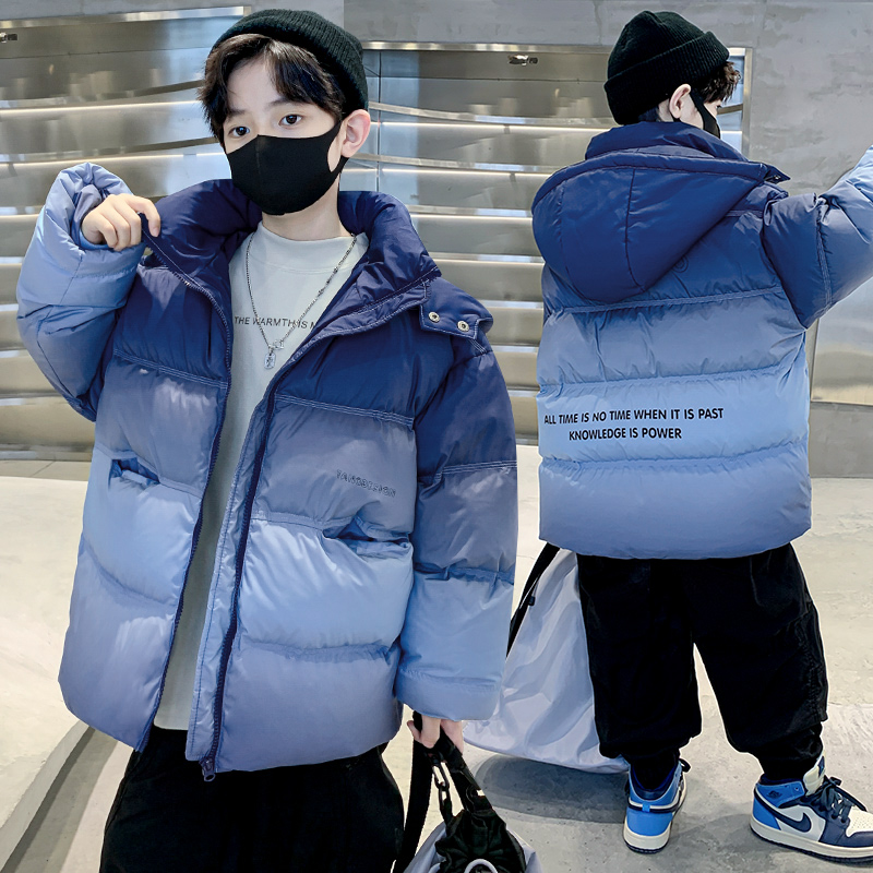男童冬装棉衣外套儿童装2025新款加绒棉服洋气外套冬款加厚大童