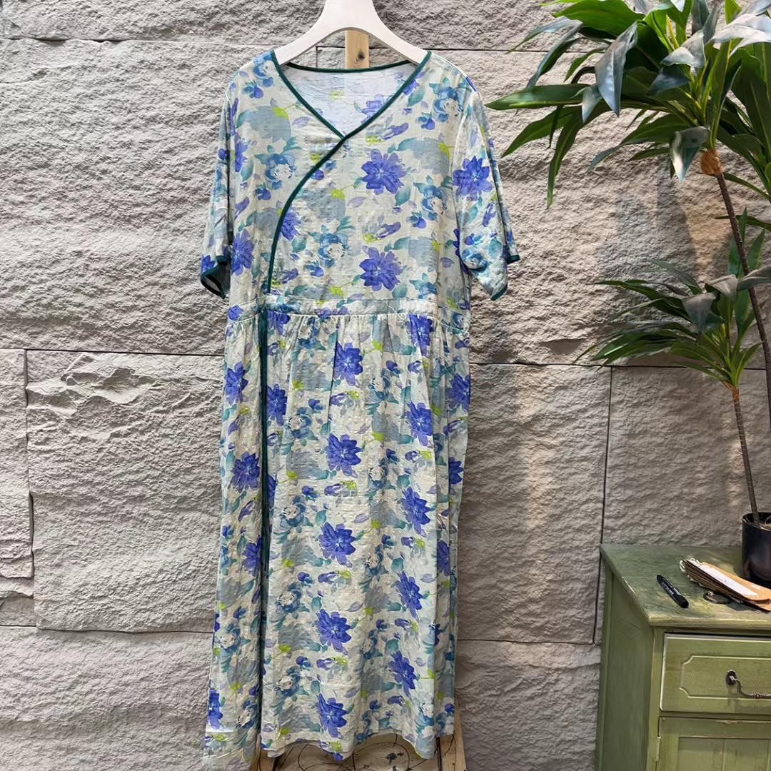 6473新款夏季洋气减龄优雅显瘦连衣裙QZ