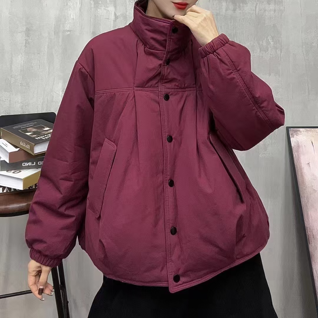 76551新款冬季休闲百搭气质减龄显瘦上衣外套棉服