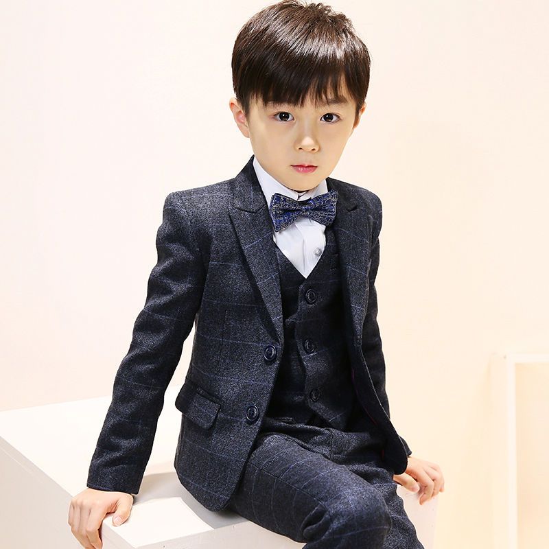 儿童西装套装男童花童礼服钢琴演出服中大童帅气小孩西服外套春秋