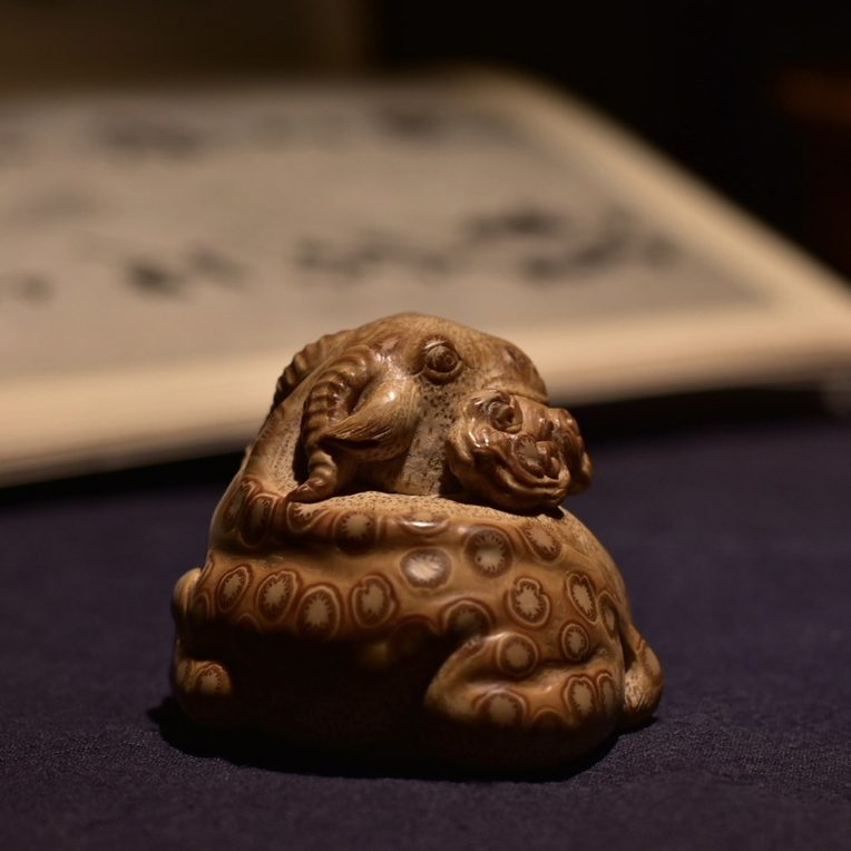 精品竹根雕羊手把件名家竹雕高端竹雕非三舍杨国强