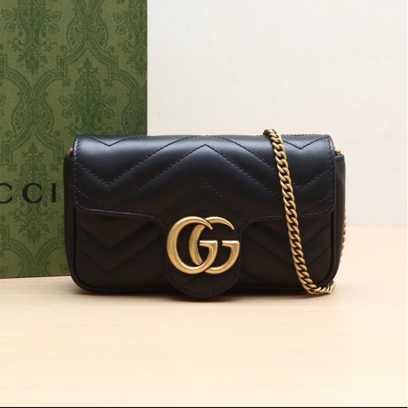 95新 GUCCI/古驰 GUCCI/古驰 98新古驰黑金马蒙mini(改色)