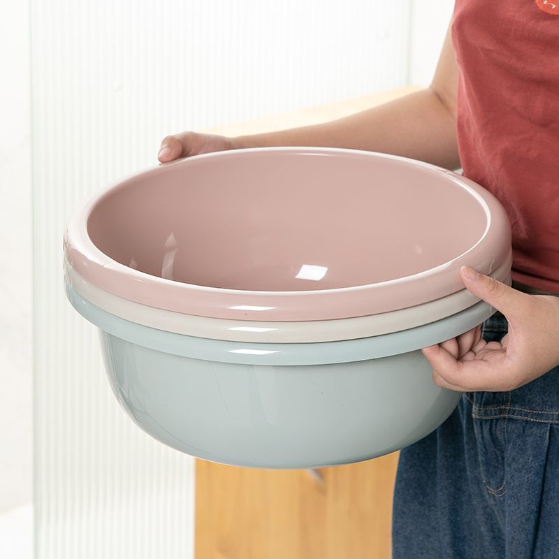 圆形加厚熟胶盆子家用塑料大号圆型洗脸盆婴儿盆学生宿舍洗衣洗脚